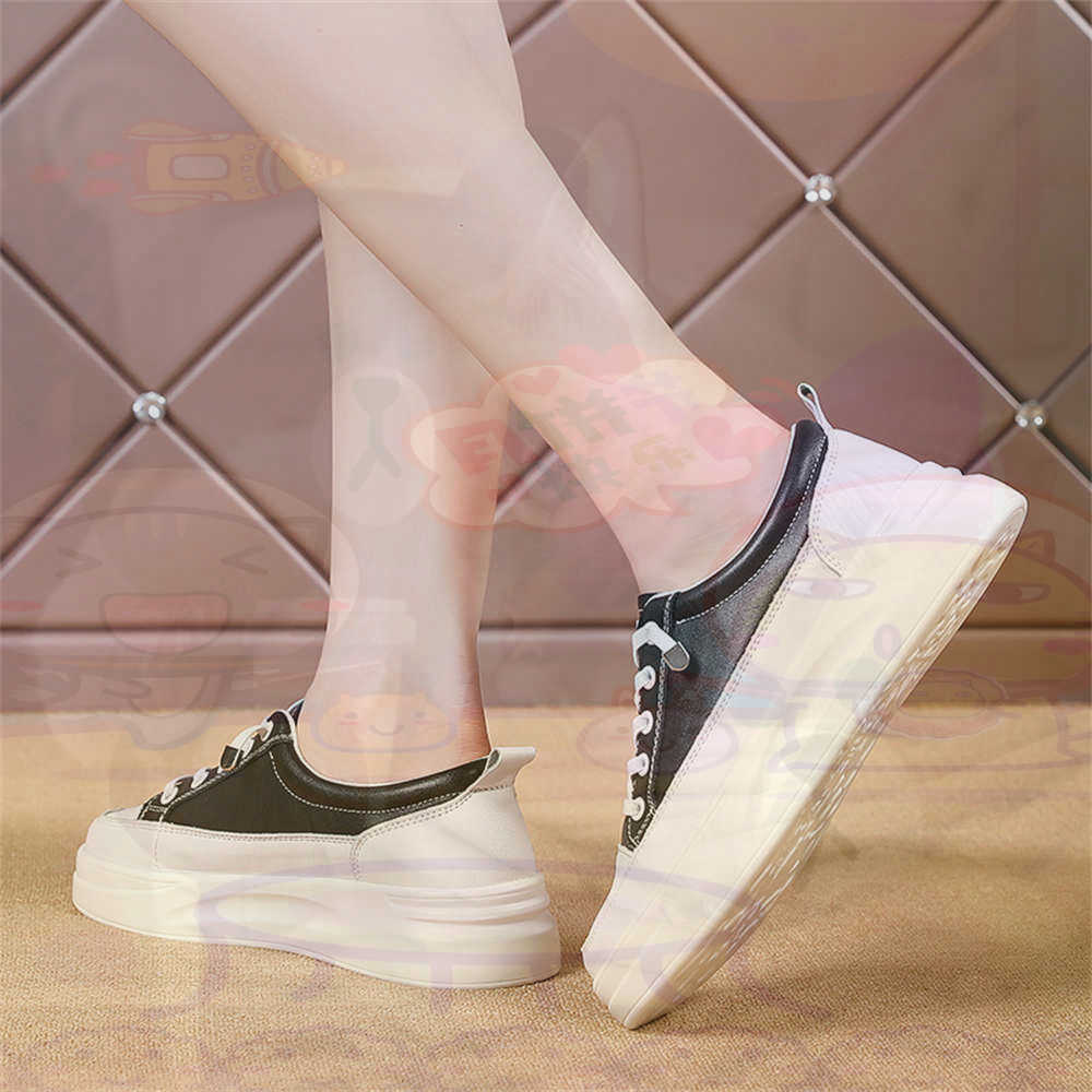 Formal Wear Women'S Loafers - LACE-up Chunky Loafers ผู้หญิงสเก็ตบอร์ดกีฬารองเท้าตะกร้ารองเท้าผ้าใบจริงแบบพกพาข่าวตะกร้า Teni ที่มีคุณภาพสูง