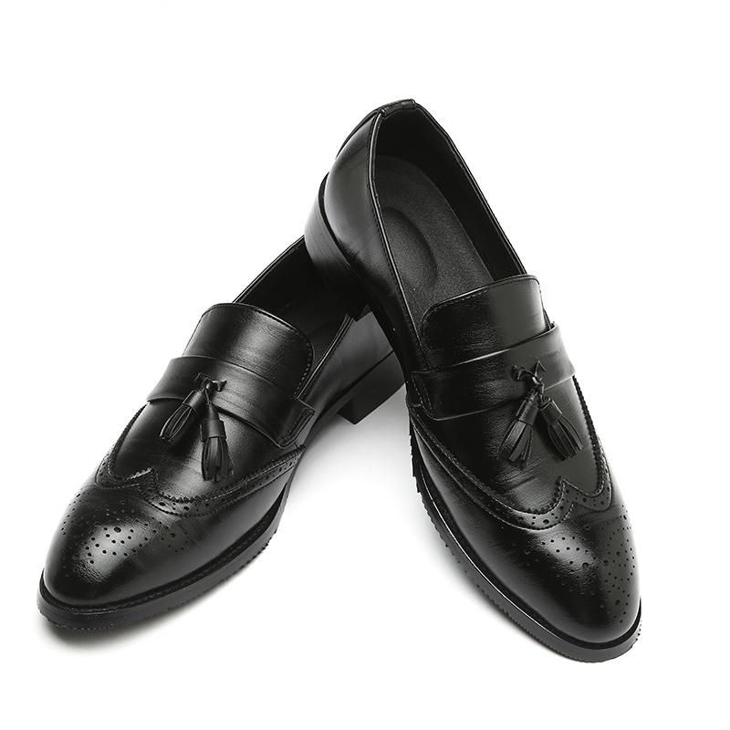 Formal Wear Women'S Loafers - รองเท้าโลฟเฟอร์หนังแท้แบบคลาสสิกสำหรับผู้ชาย ตกแต่งพู่ห้อย ทำมือ สวมใส่สบาย เหมาะสำหรับใส่ทำงาน แต่งงาน