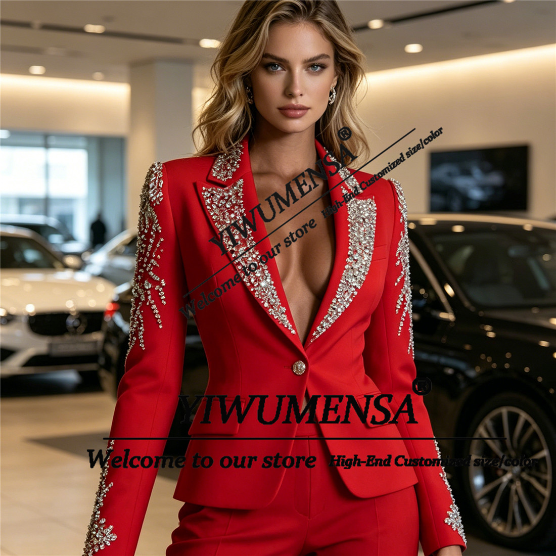 ชุดสูทผู้หญิงหรูหรา 2 ชิ้น ประ - Women Formal Wear Pants บทวิจารณ์และราคา