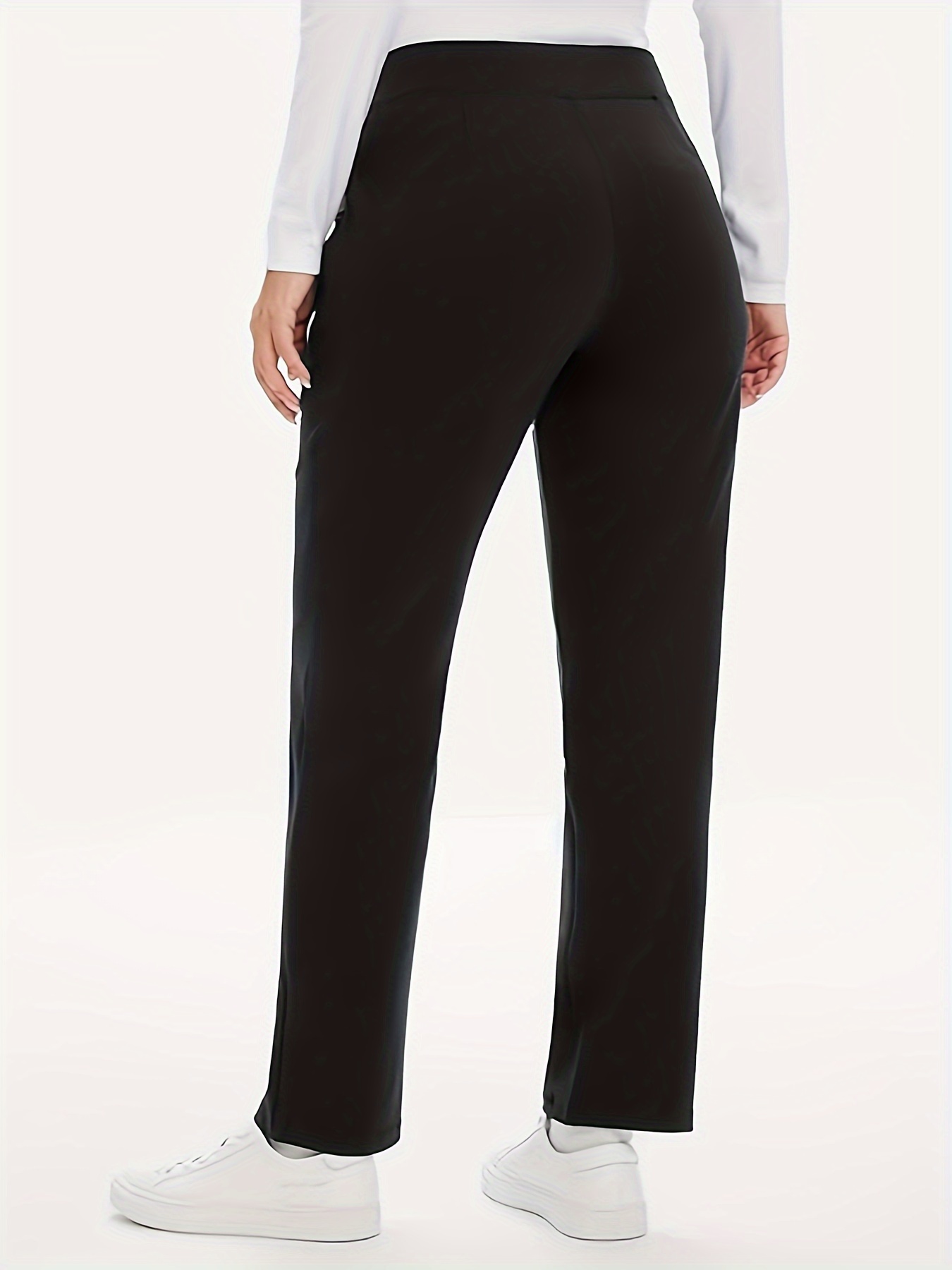 กางเกงแนวธุรกิจผ้าถักสีทึบสำหร - Women Formal Wear Pants บทวิจารณ์และราคา