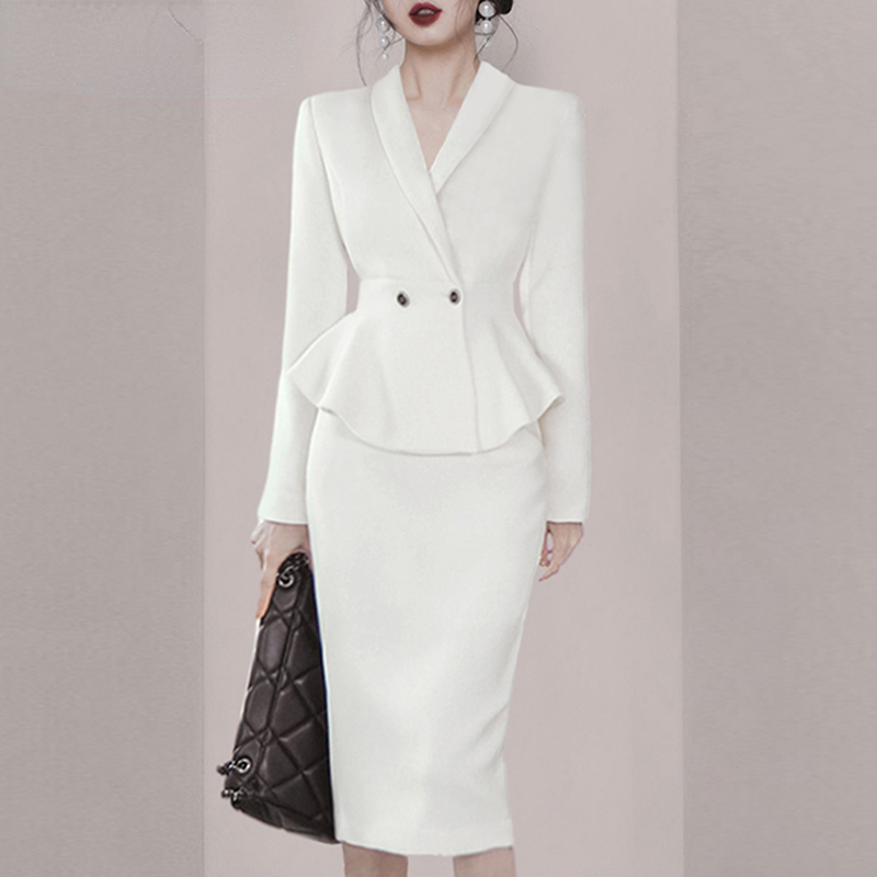Elegant Office Ladies ชุดชุด2ช - Women Formal Wear Blazer Set บทวิจารณ์และราคา