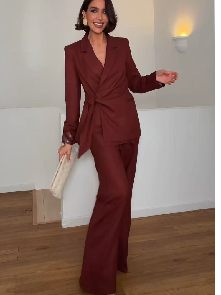 ชุดสูทแฟชั่นสำหรับสุภาพสตรี เส - Women Formal Wear Pants บทวิจารณ์และราคา