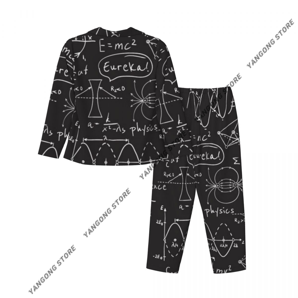 ชุดนอนผู้หญิงลายสูตรทางวิทยาศา - Monochrome Suit Set บทวิจารณ์และราคา