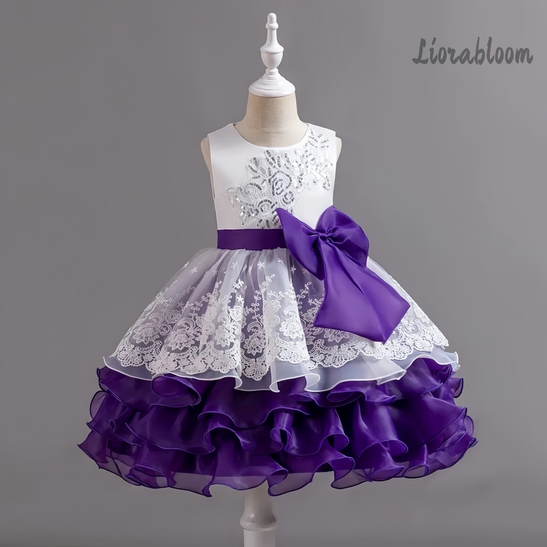 ชุดเดรสเด็กผู้หญิงพร้อมโบว์ขนา - Formal Wear Women Us บทวิจารณ์และราคา