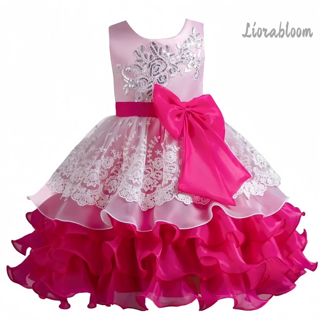 ชุดเดรสเด็กผู้หญิงพร้อมโบว์ขนา - Formal Wear Women Us บทวิจารณ์และราคา