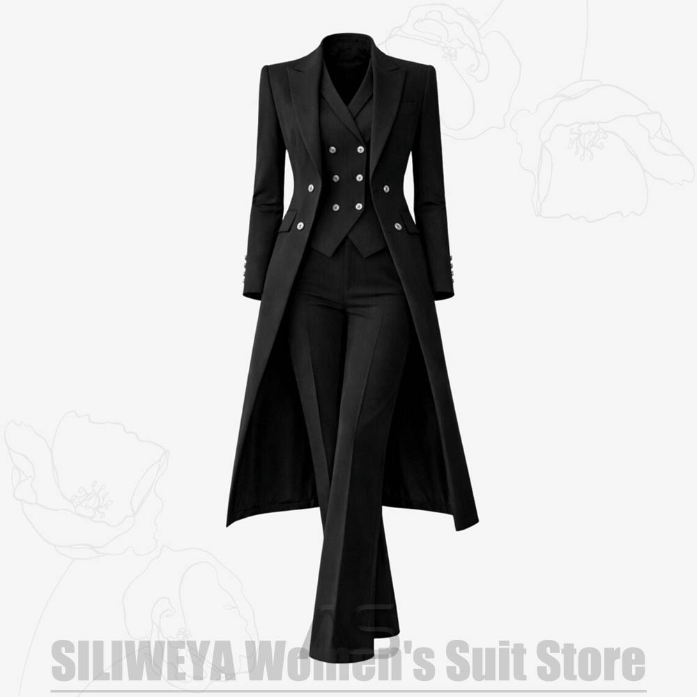 ชุดสูทผู้หญิง 3 ชิ้น แบบกระดุม - Women Formal Wear Pants บทวิจารณ์และราคา