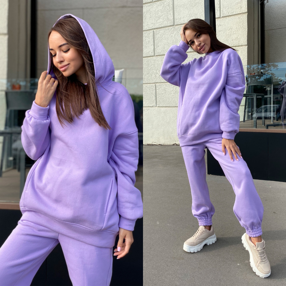 ชุดเสื้อฮู้ดมีฮู้ดสีโมโนโครม แ - Monochrome Suit Set บทวิจารณ์และราคา