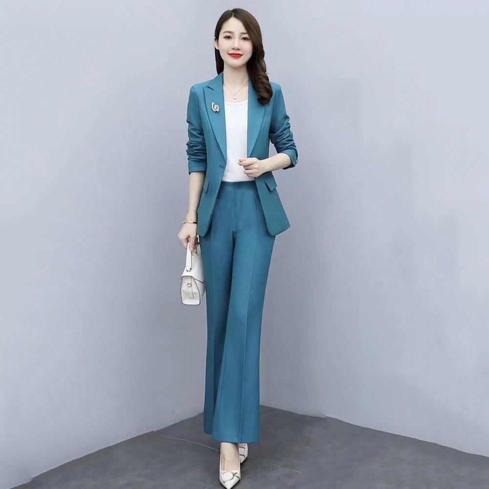 ชุดสูทผู้หญิง 2 ชิ้น/เซ็ต เสื้ - Women Formal Wear Pants บทวิจารณ์และราคา