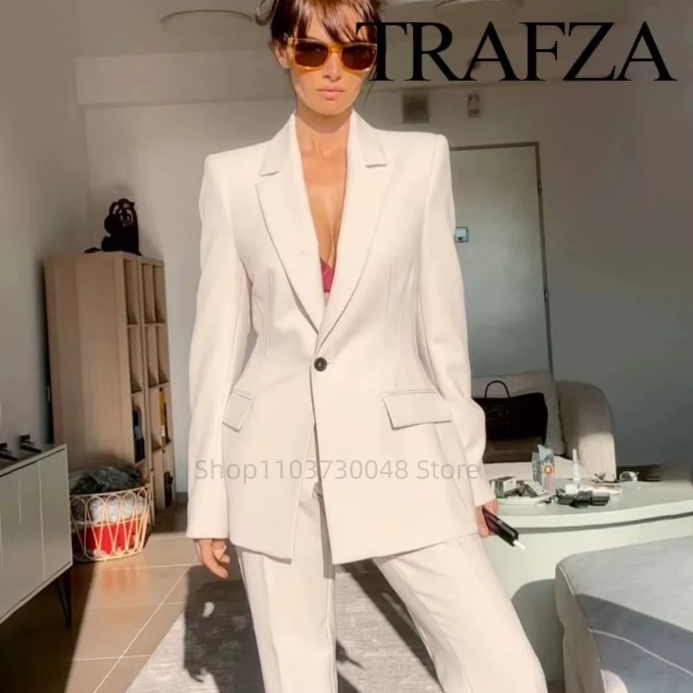 แฟชั่นชุดสูทสตรีสำหรับออฟฟิศ เ - Women Formal Wear Pants บทวิจารณ์และราคา