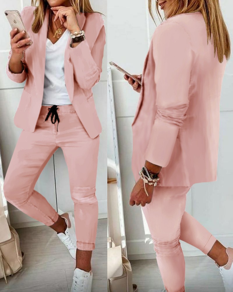ผู้หญิง Monochrome Casual ธุรก - Monochrome Suit Set บทวิจารณ์และราคา