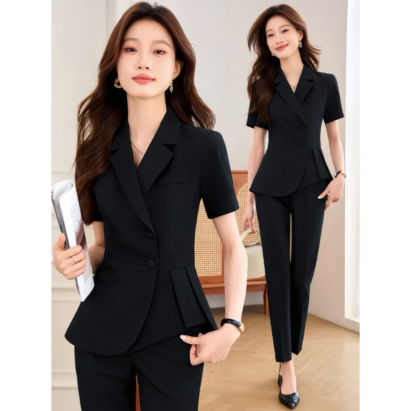 ชุดสูทผู้หญิงสีน้ำเงินกรมท่าแบ - Women Formal Wear Pants บทวิจารณ์และราคา