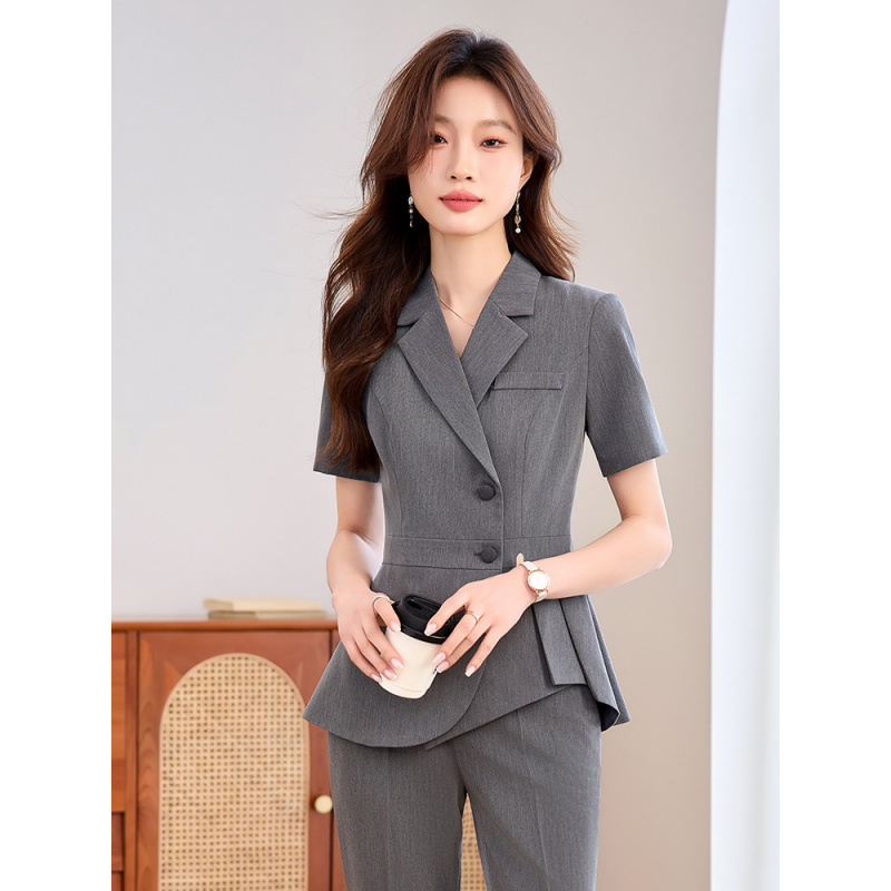 ชุดสูทผู้หญิงสีน้ำเงินกรมท่าแบ - Women Formal Wear Pants บทวิจารณ์และราคา